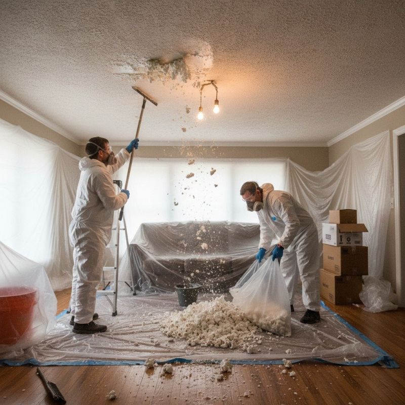 Popcorn Ceiling Removal detail